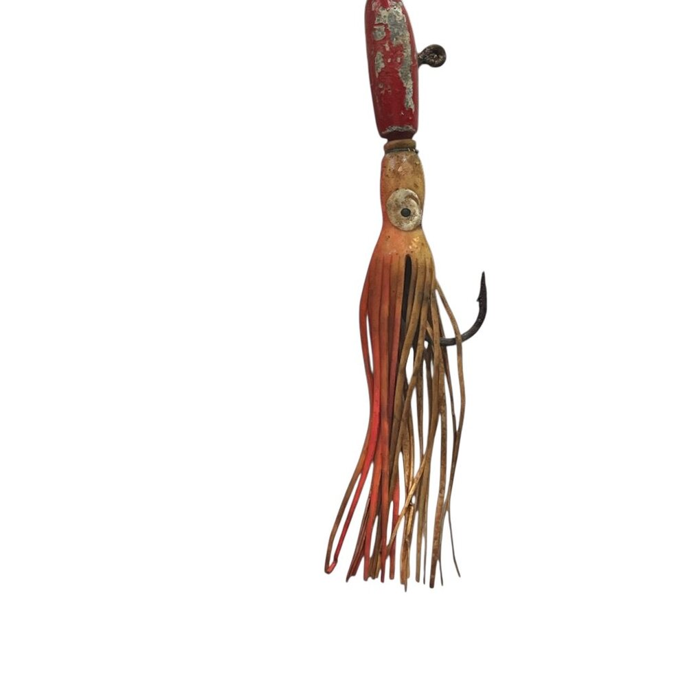 Offshore Squid Angler Fishing Lure Skirt Set of 6 & 1 Big Game Lure Bullet VTG - Picture 5 of 6